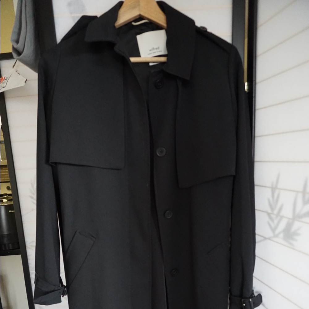 Wilfred black trench coat